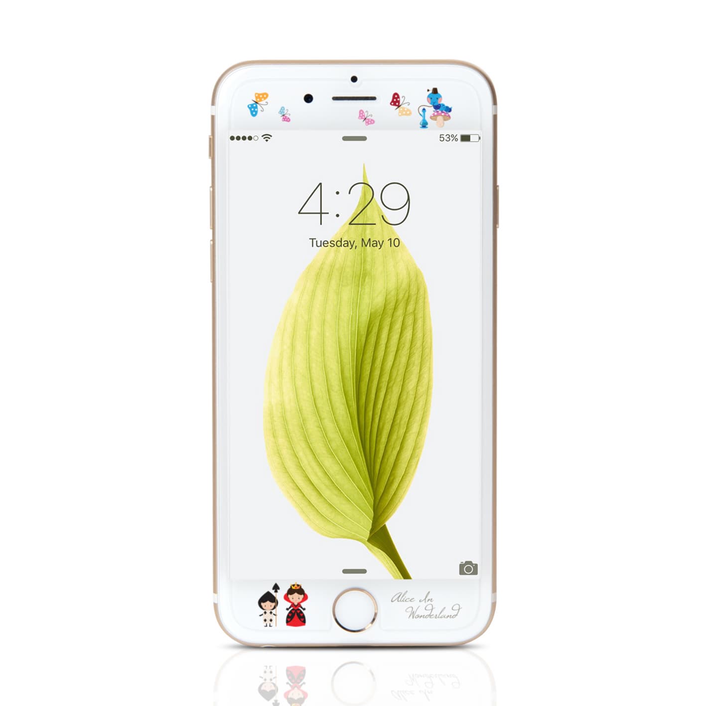 Alice Design Tempered Glass for iPhone